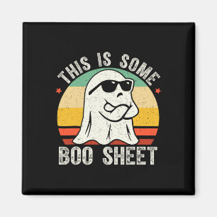 Íman Dia de as Bruxas engraçado Fantasma Vintage Mens M