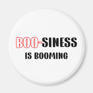 Íman Dia de as Bruxas engraçado Pun - Boo-siness está c