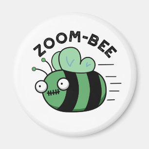 Íman Dia de as Bruxas engraçado Zombie Bee Pun