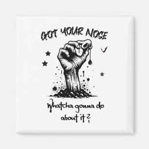 Íman Dia de as Bruxas engraçado Zombie Tem Seu Nariz