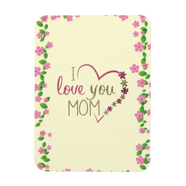 Íman Dia de as mães bonito (Vertical)