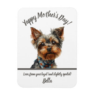 Íman Dia de as mães Bonito Yappy Yorkie