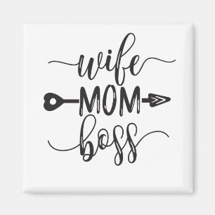 Íman Dia de as mães Dedicado Ideias Esposa Mãe Chefe