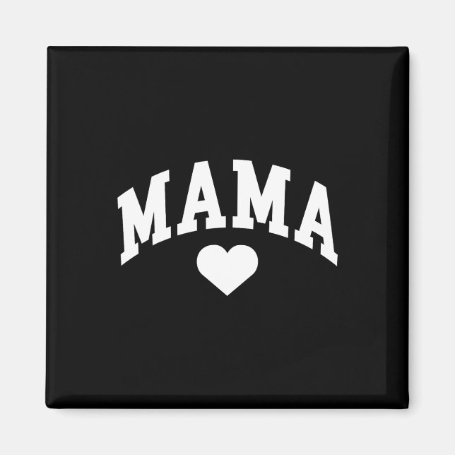 Íman Dia de as mães do coração da mamãe (Frente)