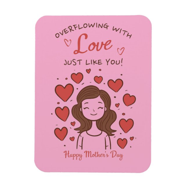 Íman Dia de as mães Feliz (Vertical)