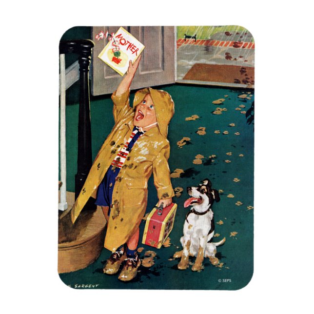 Íman Dia de as mães Feliz (Vertical)