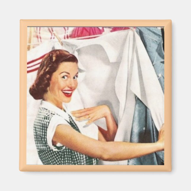 ÍMAN DIA DE AS MÃES FELIZ ESPOSA DOMÉSTICA MAGNET DE RE (Frente)