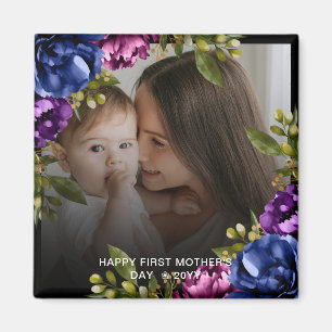 Íman Dia de as mães Floral Chic Tropical Boho Magnet