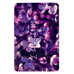 Íman Dia de as mães, Presente, Flor Lilac Fotográfica,