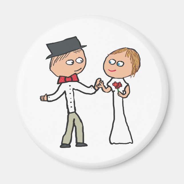 Íman Dia de Casamento de Noiva e de Noite (Frente)