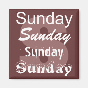 Íman Dia de domingo do ímã da semana