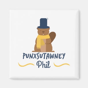 Íman Dia de Groundhog da novidade de Punxsutawney Phil
