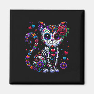 Íman Dia De Los Muertos Cinco De Mayo Cat Sugar Skype M