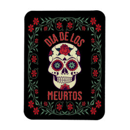 Íman Dia de los Muertos Sugar Skull Magnet