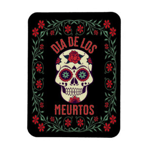 Íman Dia de los Muertos Sugar Skull Magnet