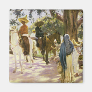 Íman Dia de mercado em San Gabriel, México