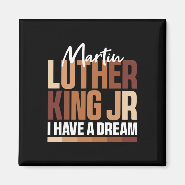 Íman Dia de Mlk Eu Tenho Um Sonho Mês da História Negra (Frente)