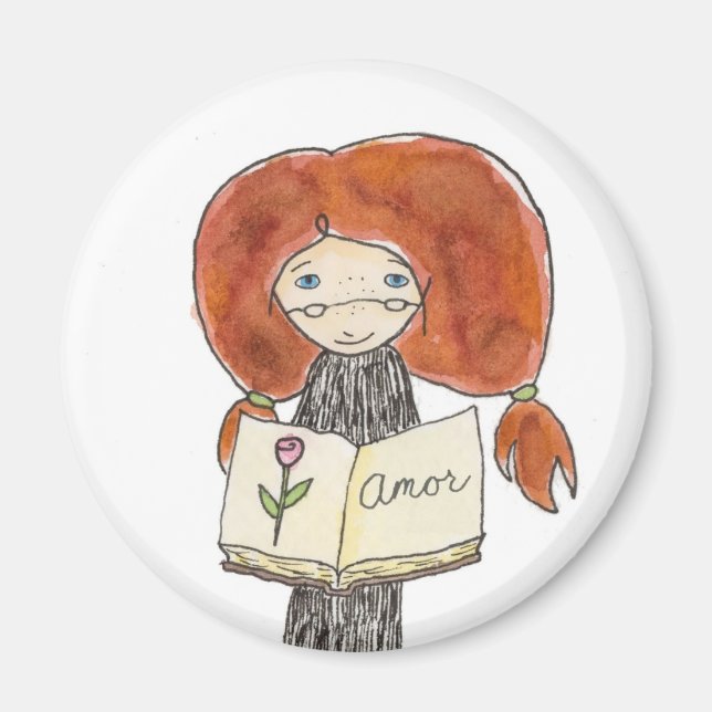 Íman Dia de os namorados Amor Magnet (Frente)