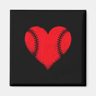 Íman Dia de os namorados Baseball Heart Sport Boys Teen