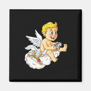 Íman Dia de os namorados Cupid Video Gamer Controller B