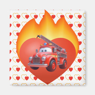 Íman Dia de os namorados de bombeiros