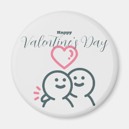 Íman Dia de os namorados de ponta de rocha