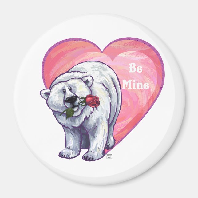 Íman Dia de os namorados de Urso Polar (Frente)