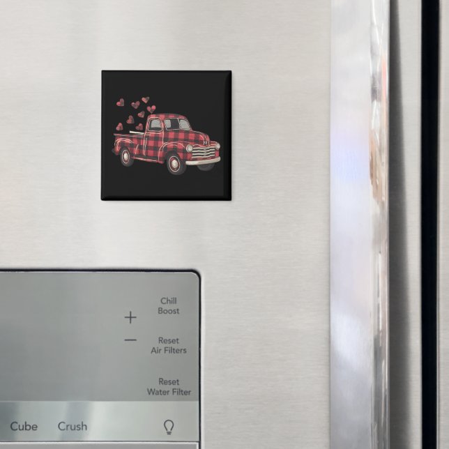 Íman Dia de os namorados Funny Buffalo Xadrez Lepard (In Situ (Fridge))