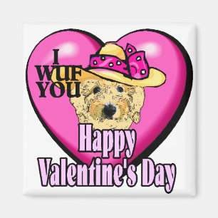Íman dia de os namorados Goldendoodle