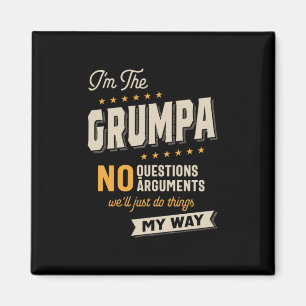 Íman Dia de os pais Avô Grumpa Way Funny