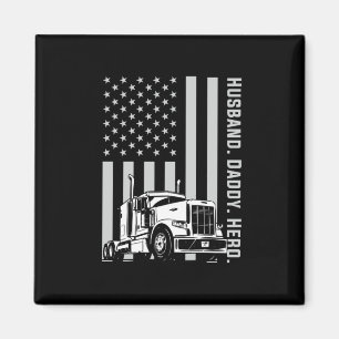 Íman Dia de os pais  Bandeira Pai americana do caminhã