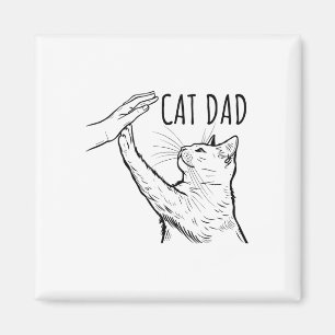 Íman Dia de os pais De Gato Engraçado Melhor Mão De Pai