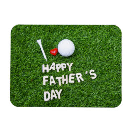 Íman Dia de os pais Feliz de Golfe com bola de golfe e