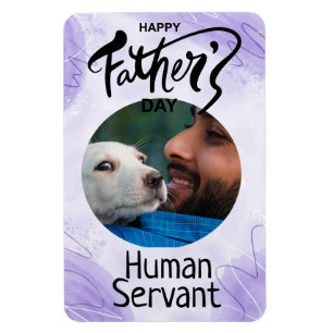 Íman Dia de os pais Feliz, Servo Humano, Roxo Personali