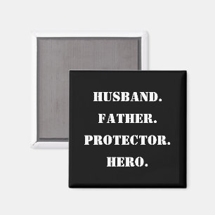 Íman Dia de os pais Stencil Marido Padre Protetor Herói