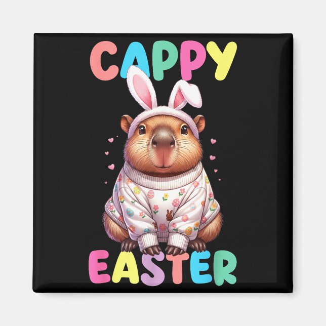 Íman Dia de Páscoa engraçado do cappy capivara meme fel (Frente)