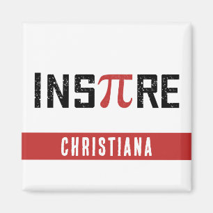 Íman Dia de Pi InsPire Personalizado   Presentes de Mat