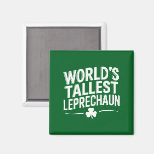 Íman Dia de São Patrício do Leprechaun Mais Alto do Mun