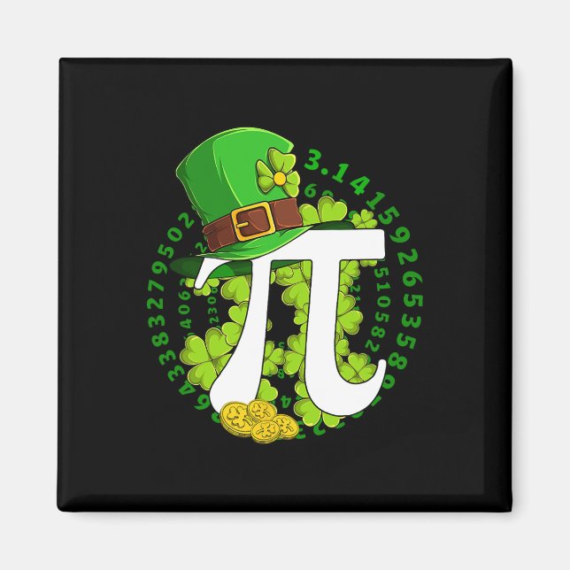Íman Dia de São Patrício Feliz Dia do Pi Matemática Ciê (Frente)