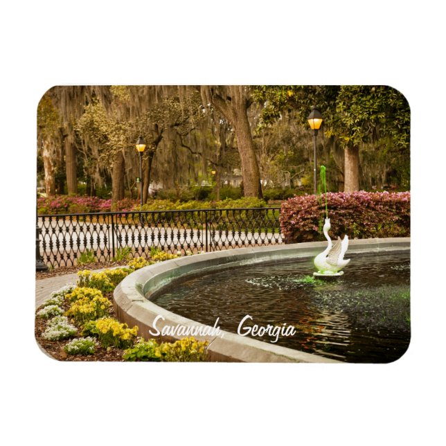 Íman Dia de São Patrício - Forsyth Fountain, Savannah,  (Horizontal)