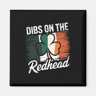Íman Dia de São Patrício Irlandês Engraçado Trevo Dibs