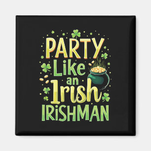 Íman Dia de São Patrício Shenanigan Trevo Irlandês Irla