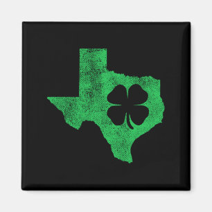 Íman Dia de São Patrício Tx Texas Shamrock Verde Irland