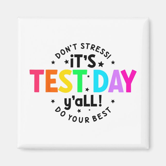 Íman Dia De Teste Yall Engraçado Dia De Teste Para Estu (Frente)