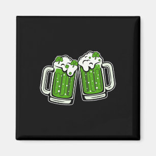 Íman Dia Divertido de São Patrício Bebendo Shamrock Irl