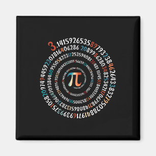 Íman Dia Divertido do Pi 3.14 Símbolo do Pi Número em E