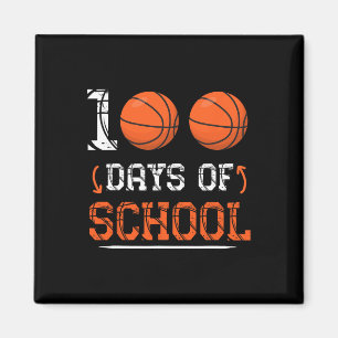 Íman Dia Do Basquete Escolar 100 Dias De Meninos Escola