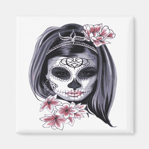 Íman Dia do Crânio do Morto da Día de Muertos