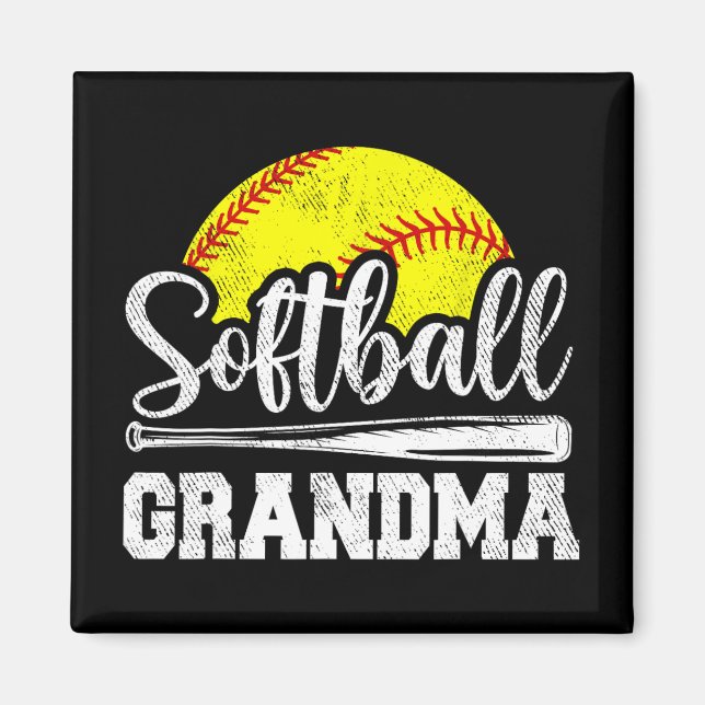 Íman Dia do Jogador de Softball Mãe#39; #39;s (Frente)