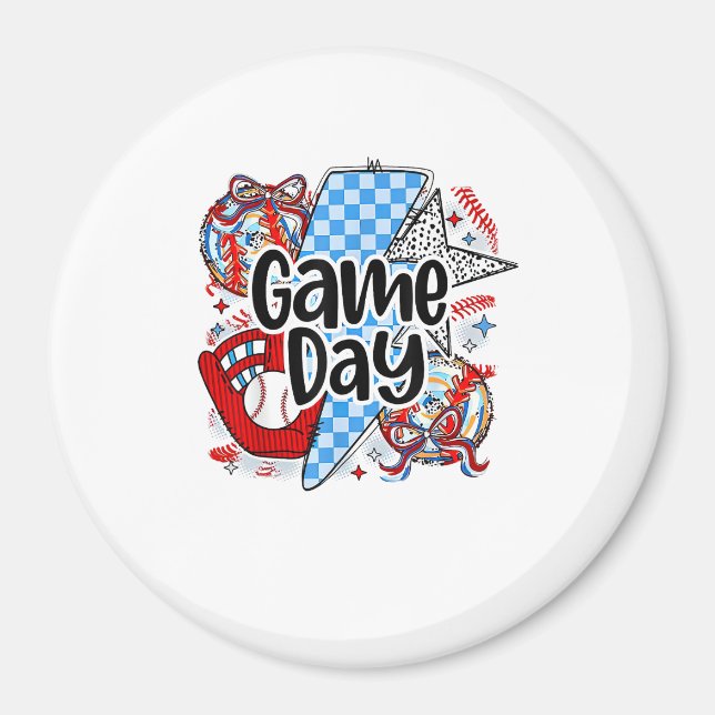 Íman Dia do Jogo de Baseball Retrocede Esta É A Estação (Frente)